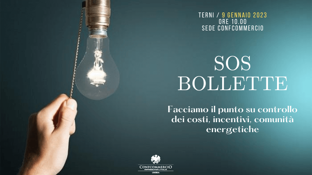 SOS bollette, a Terni seminario su controllo dei costi, incentivi, comunità energetiche