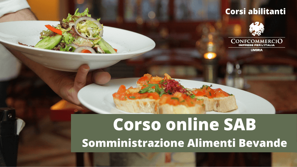 corso SAB online somministrazione alimenti bevande
