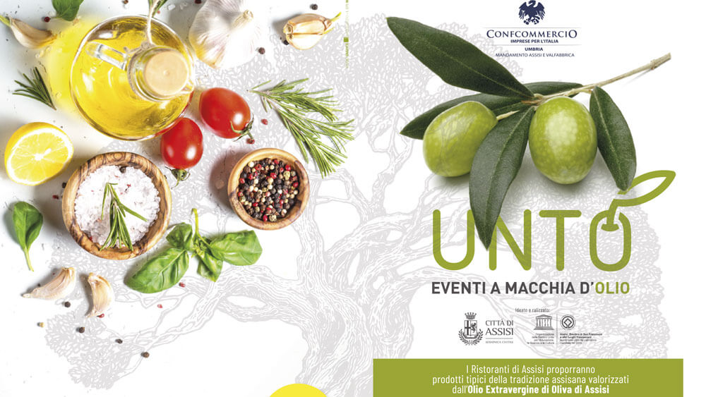 I ristoranti di UNTO, ad Assisi 3 giorni di menu speciali per festeggiare l’Olio nuovo